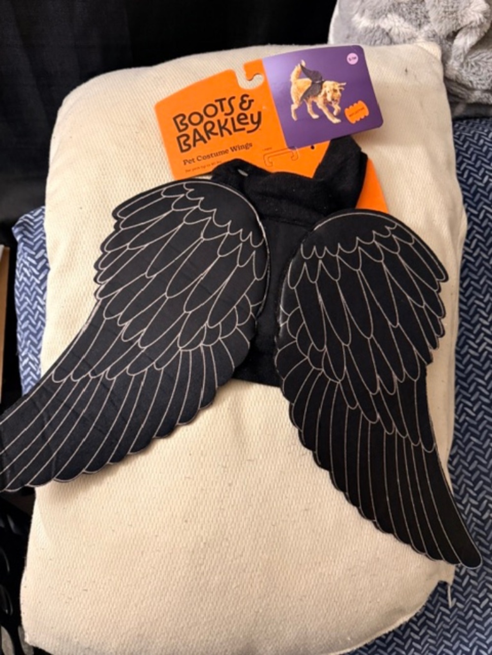 Doggie reflective angel wings halloween costume